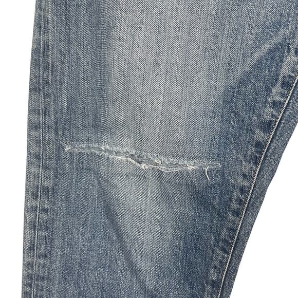 Moussy Vintage Saab Cotton Tapered Jeans Distressed Made In Japan Women's 38 - Picture 6 of 15